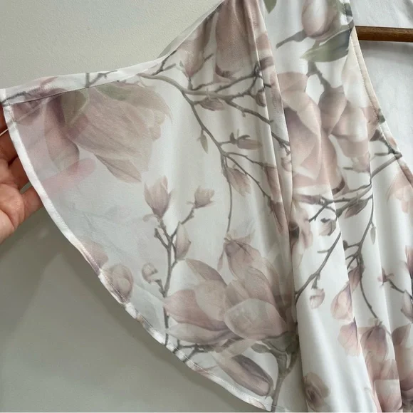 Show Me Your Mumu Adore Maxi Dress Forever Vine Floral Flutter Sleeves Large - Picture 6 of 11